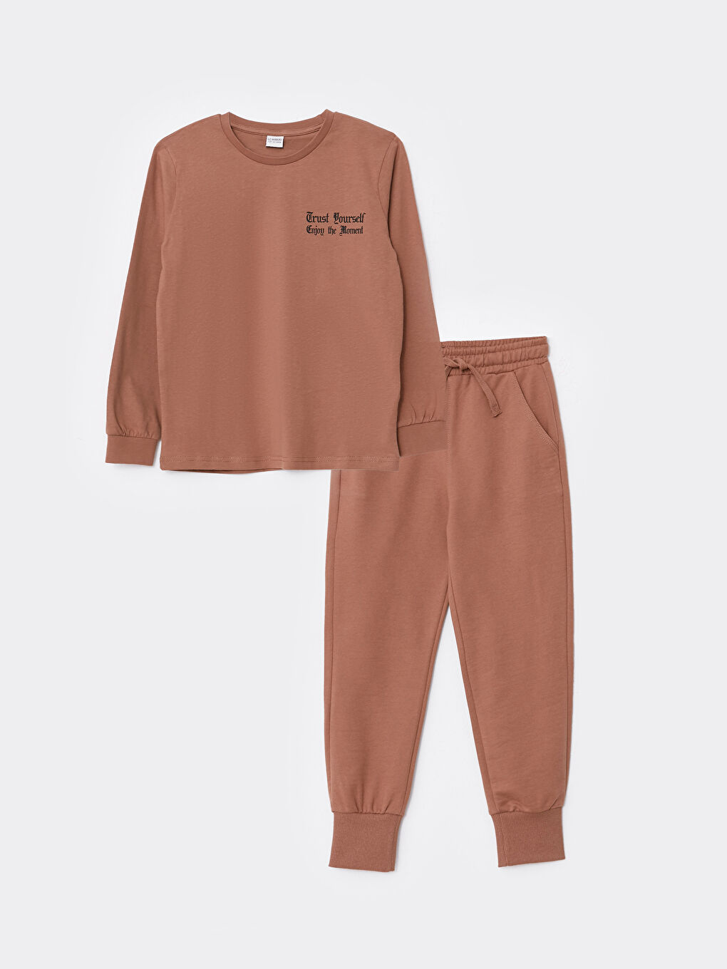 Στρογγυλή Λαιμόκοψη Εκτυπωμένο Μακρυμάνικο Φούτερ και Παντελόνι Φόρμας για Αγόρια