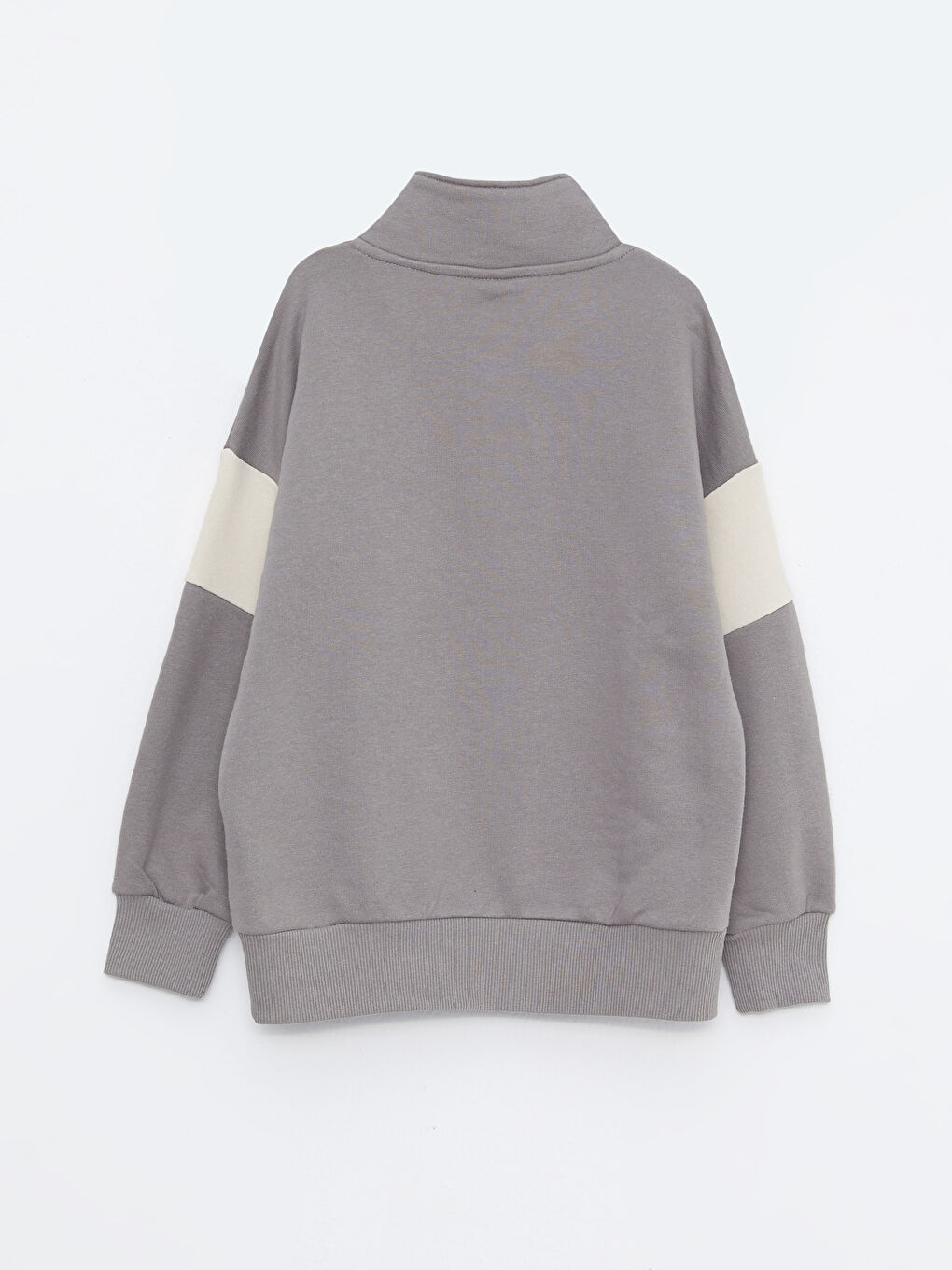 Stand Collar Printed Long Sleeve Boy Sweatshirt -W23695Z4-GQ0