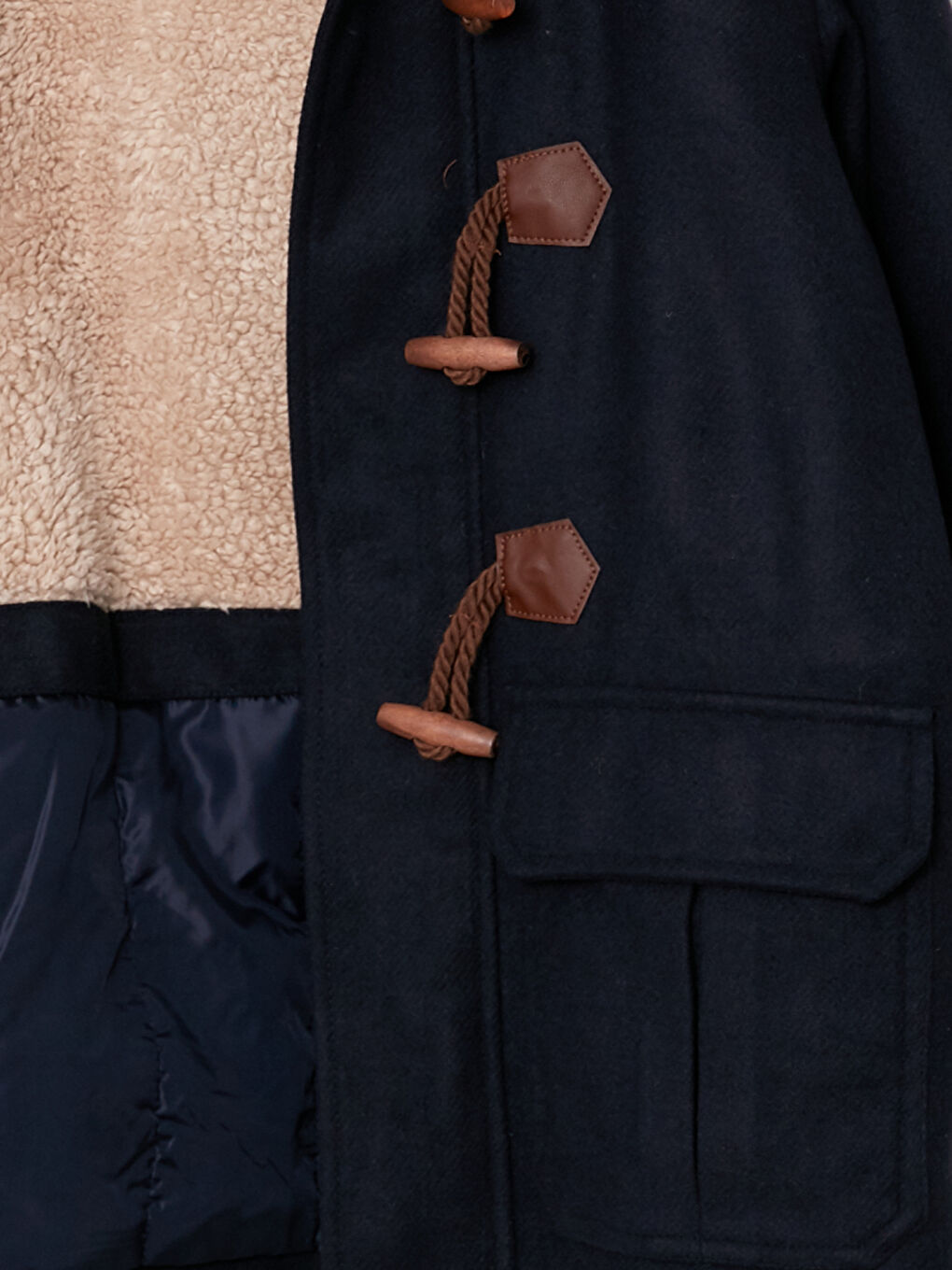 Пальто с капюшоном для мальчиков из каше-5