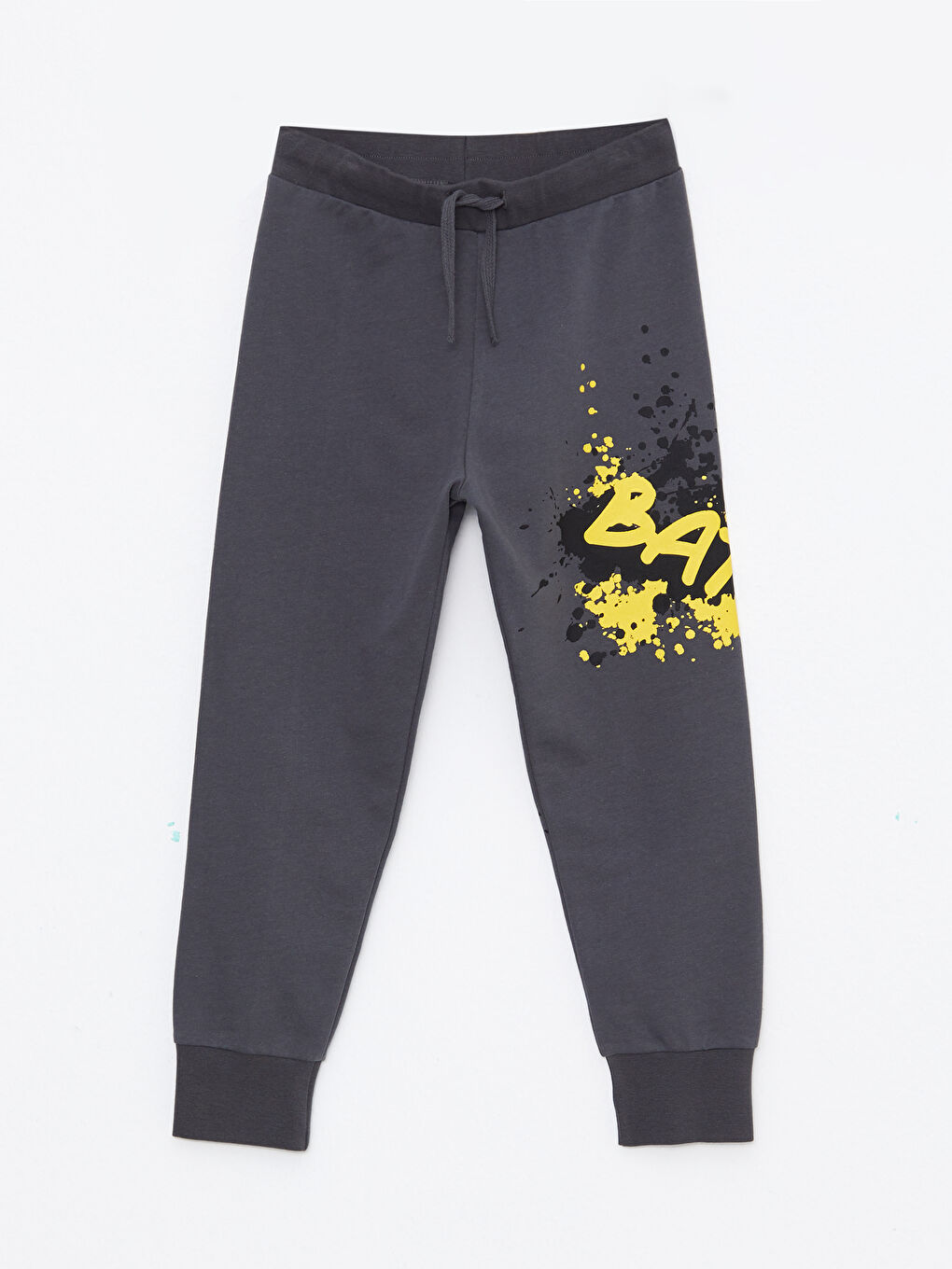 LCW Kids Crew Neck Batman Printed Long Sleeve Boy Sweatshirt and Trousers -W23703Z4-HKS