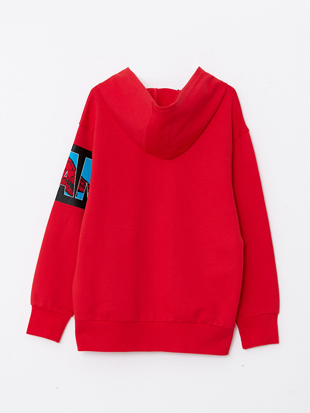 LCW Kids سویتشێرتی قۆڵ درێژی چاپکراوی سپایدرمان کڵاودار بۆ کوڕان -W23704Z4-HMW