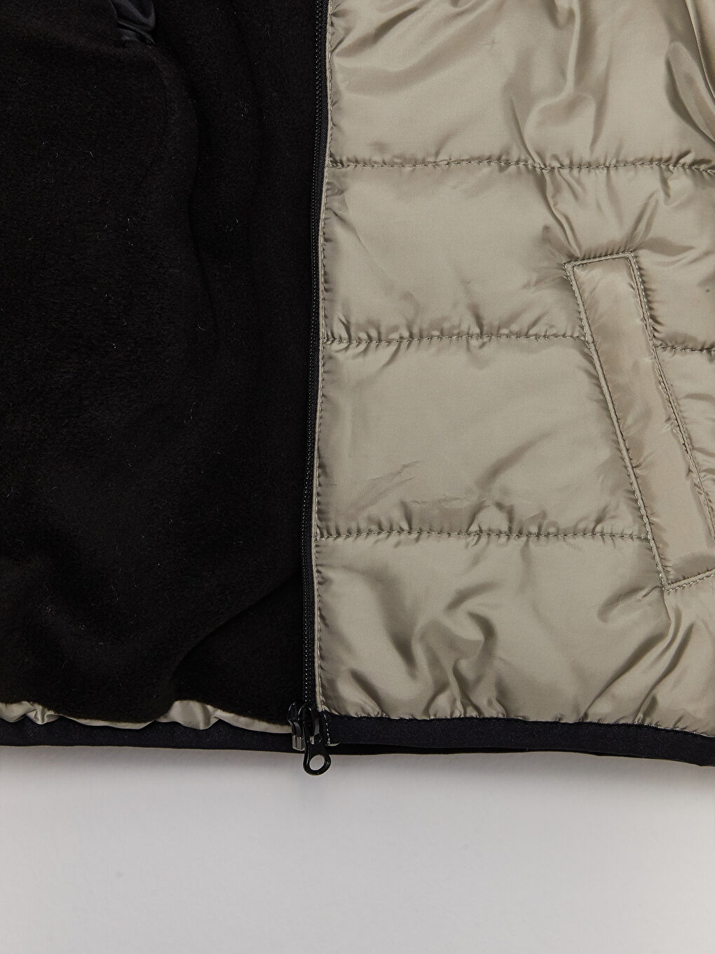 Yeşil Kapüşonlu Basic Erkek Çocuk Şişme Mont-2