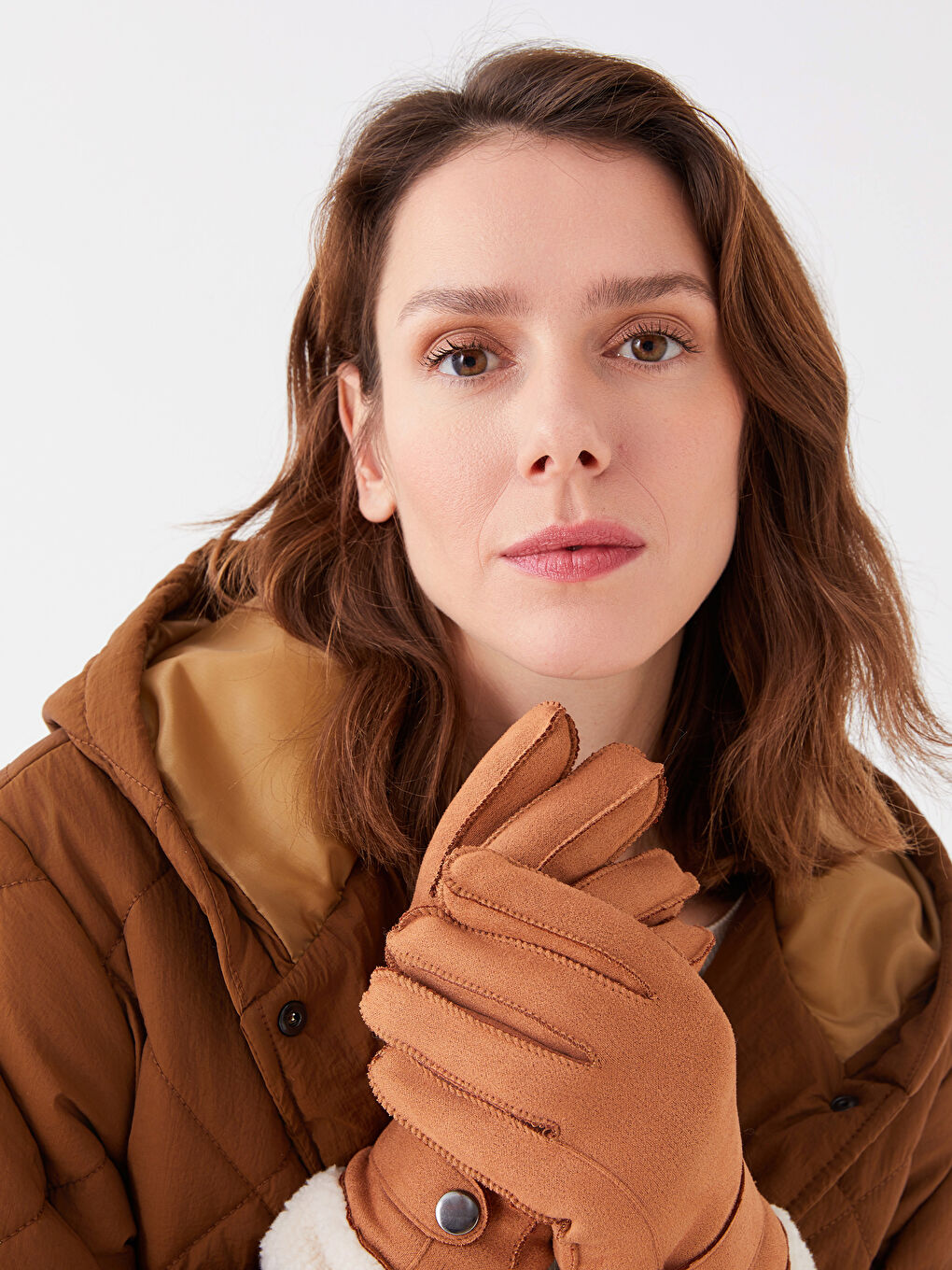 Suede Look Women's Gloves-1