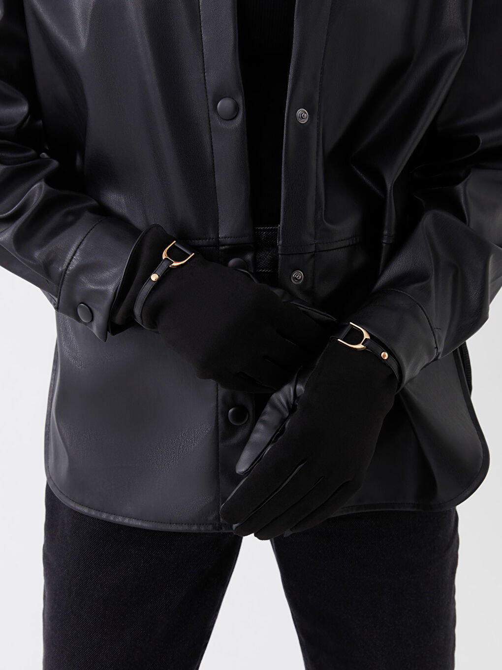LCW ACCESSORIES Wildleder-Look Handschuhe für Damen -W23741Z8-HEG