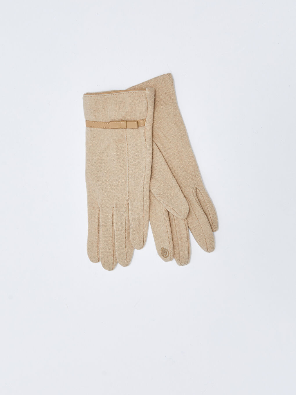 Gants Unis avec Nœud Détail pour Femmes-3