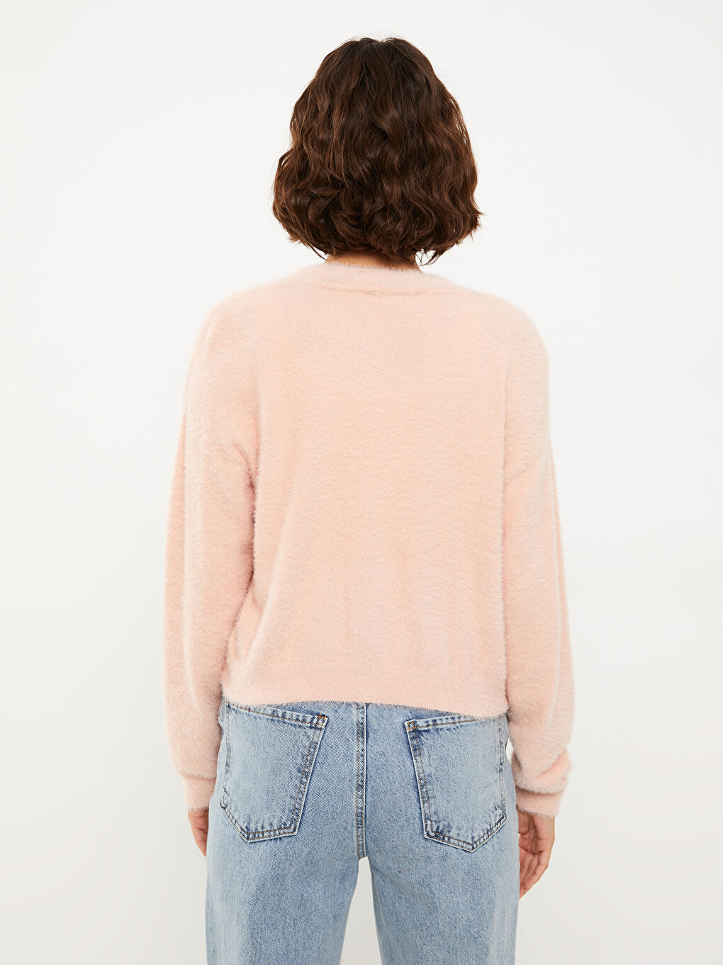 XSIDE V Neck Women's Knitwear Cardigan -W23745Z8-SAP