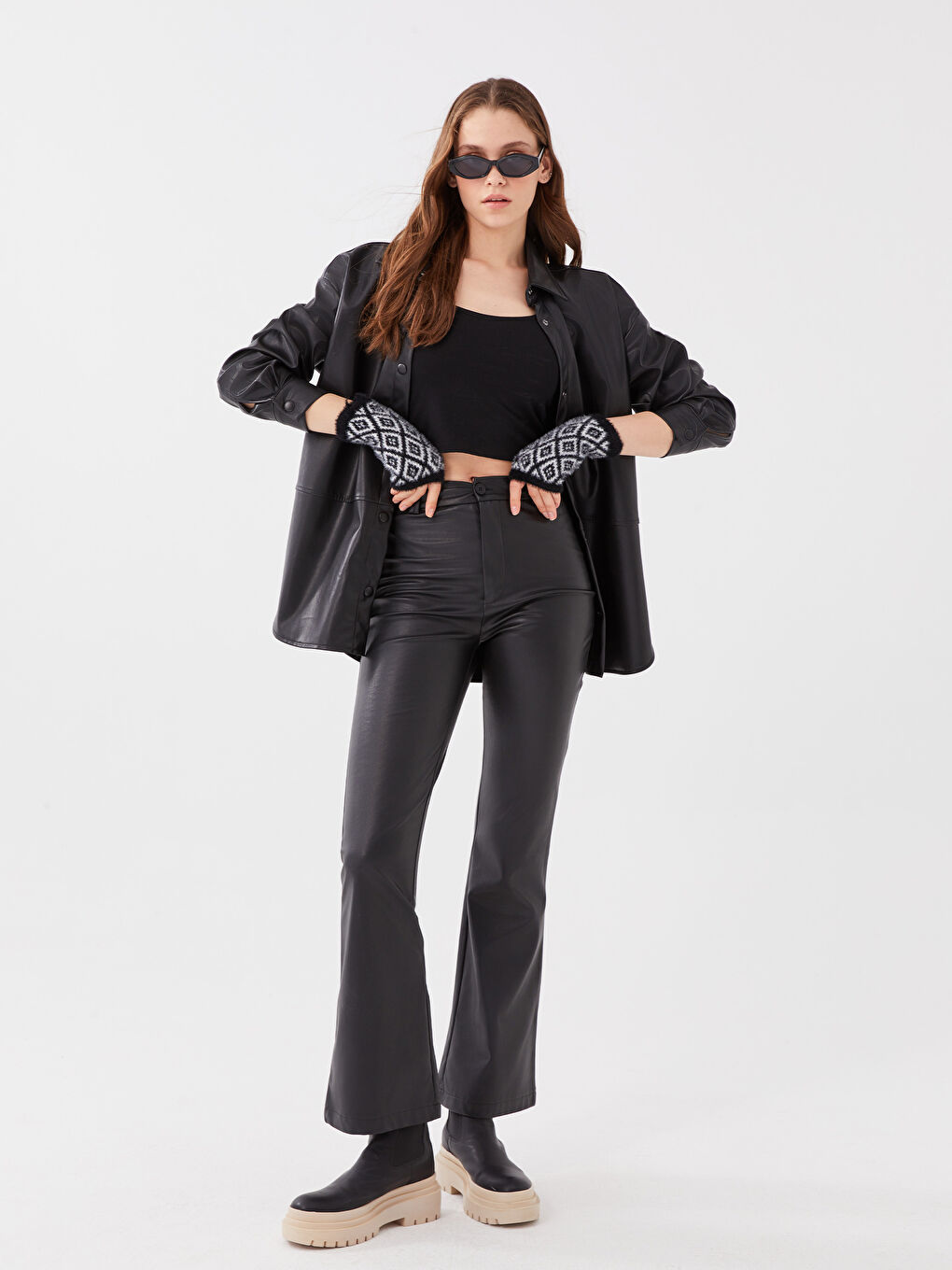 LCW ACCESSORIES Дамски Ръкавици С Принт -W23746Z8-HEG
