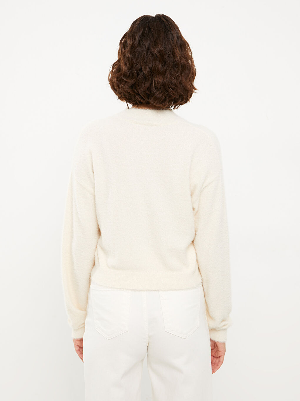 XSIDE Rundhalsausschnitt Schlicht Langarm Damen Strickpullover -W23747Z8-QB3