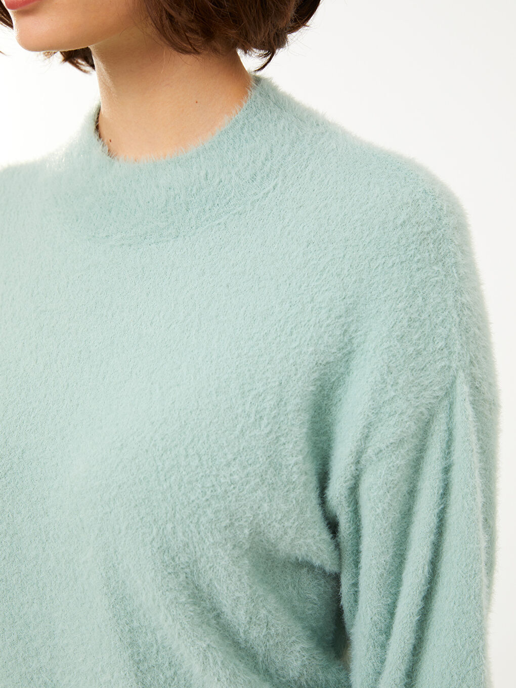 XSIDE Rundhalsausschnitt Schlicht Langarm Damen Strickpullover -W23747Z8-SBD