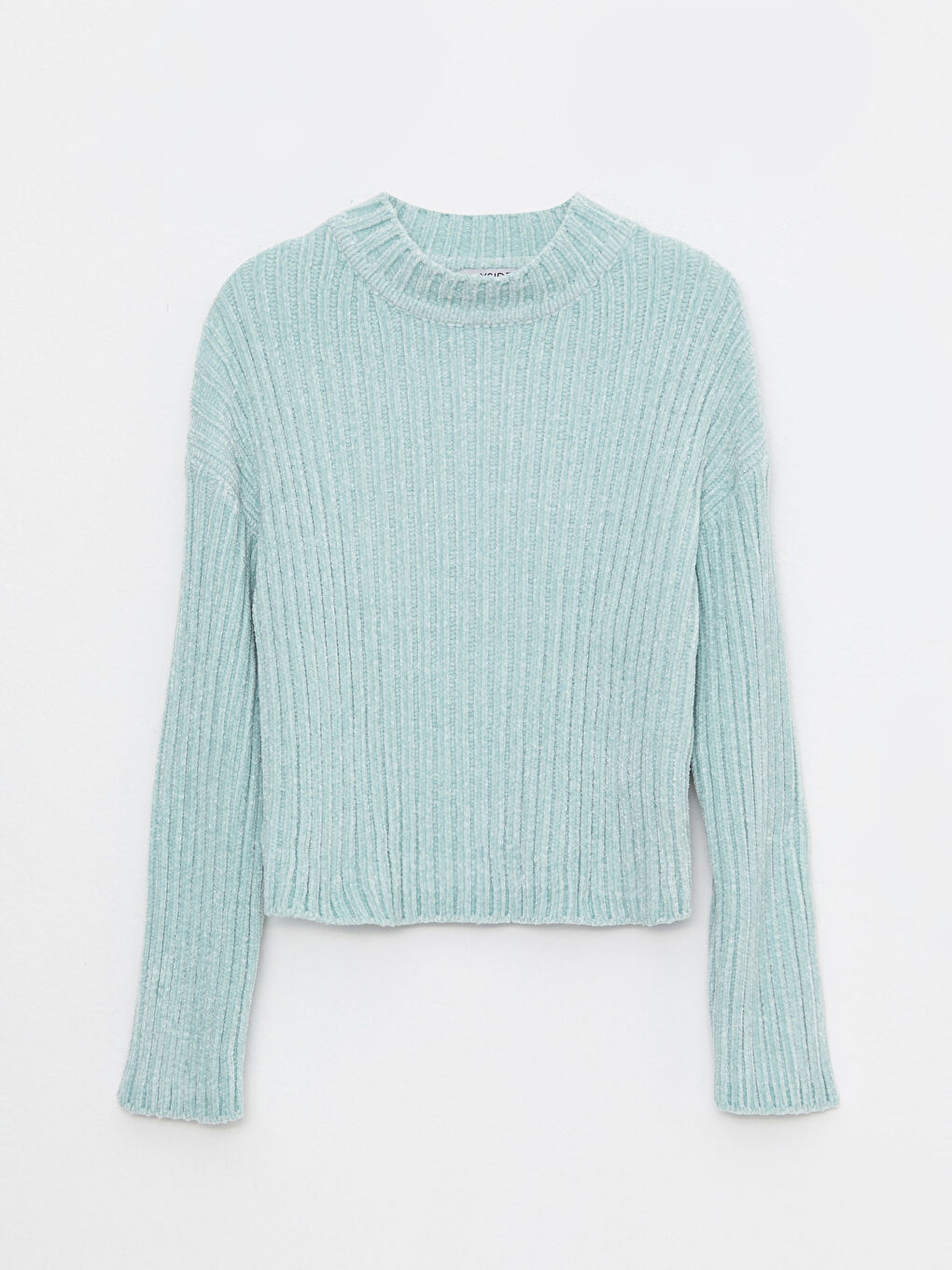 سترة تريكو بياقة قمع للسيدات-5