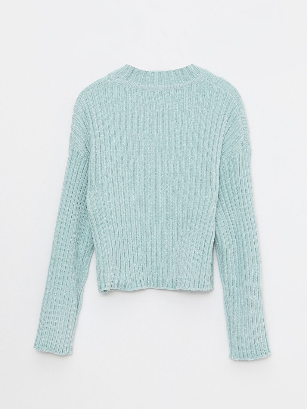 سترة تريكو بياقة قمع للسيدات-6