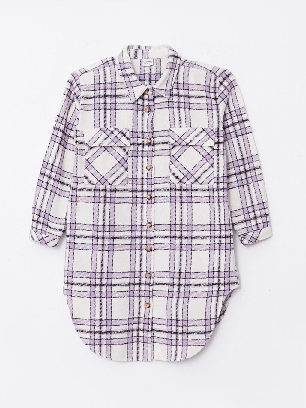 Plaid Long Sleeve Girl Tunic