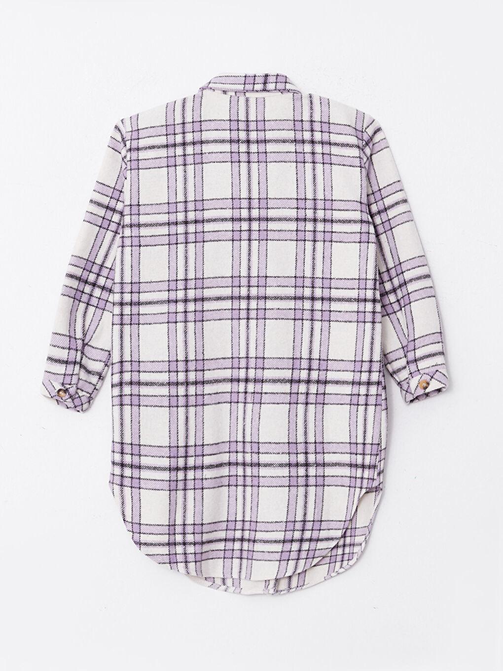 Plaid Long Sleeve Girl Tunic-1