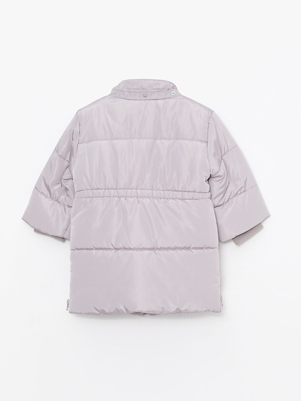 Капюшонды ұзын жеңді негізгі қыз балаға арналған пальто-2