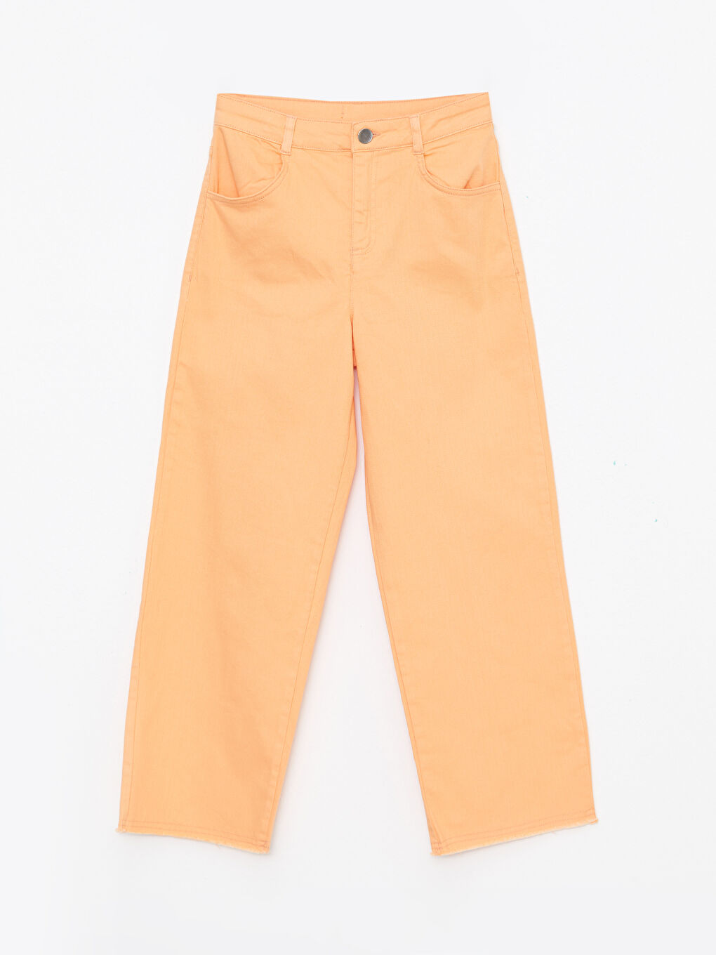 LCW Kids Basic Bell-Bottoms Gabardine Girl Trousers -W23781Z4-G3D