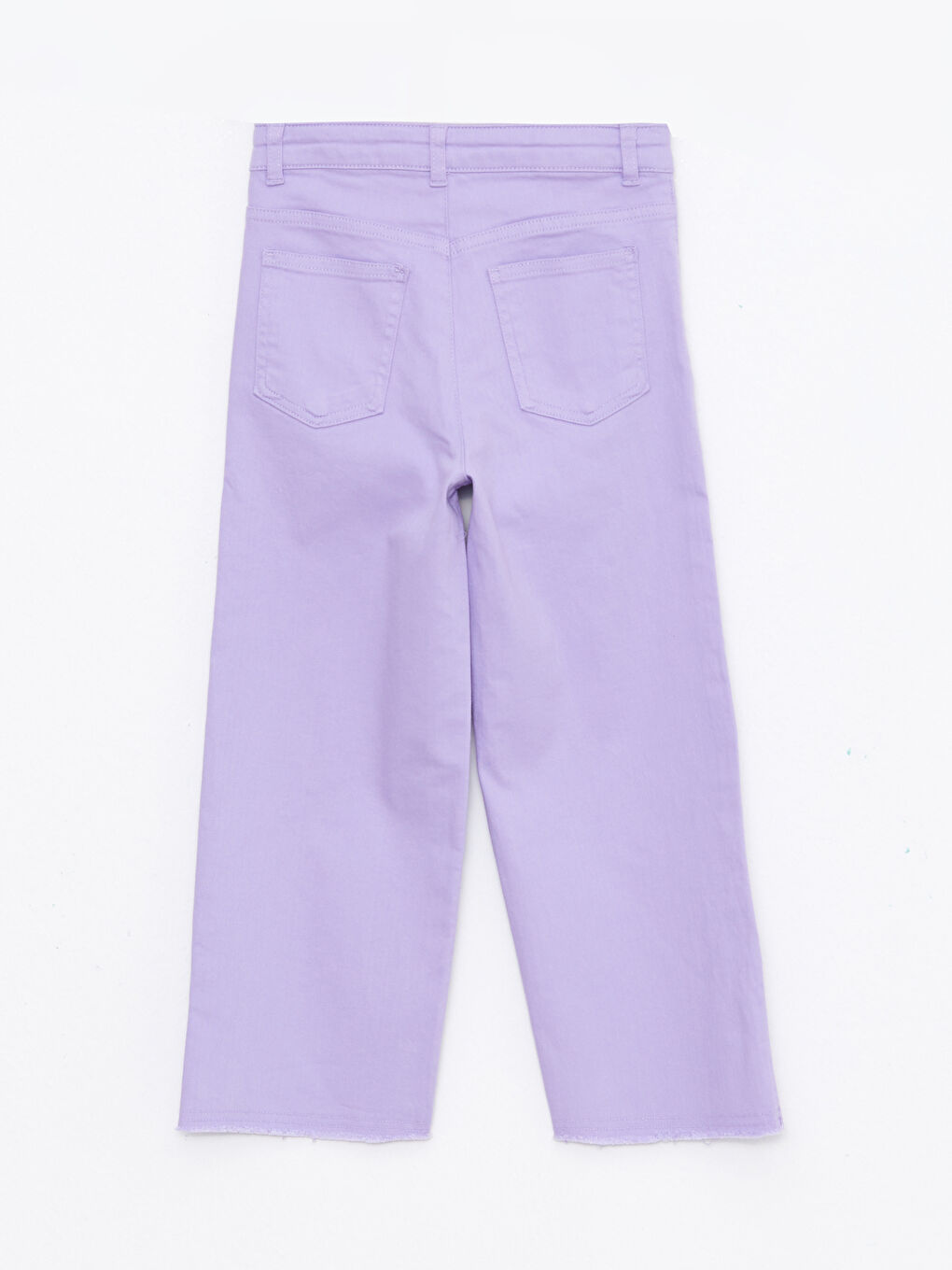 Basic Bell-Bottoms Gabardine Girl Trousers-1