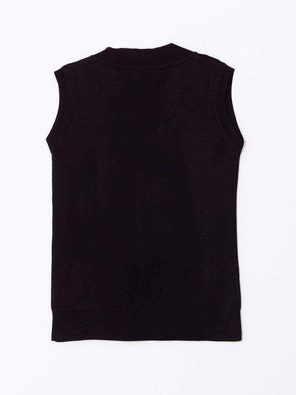 LC Waikiki Women's V Neck Plain Knitwear Sweater Vest -W23801Z8-RQN