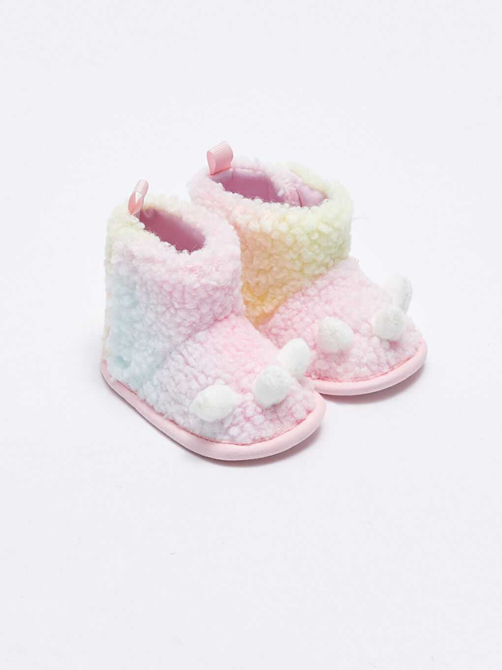 LCW STEPS 3D Applique Detailed Baby Girl Pre-Toddler Home Boots with Elastic Lacing -W23811Z1-SG0