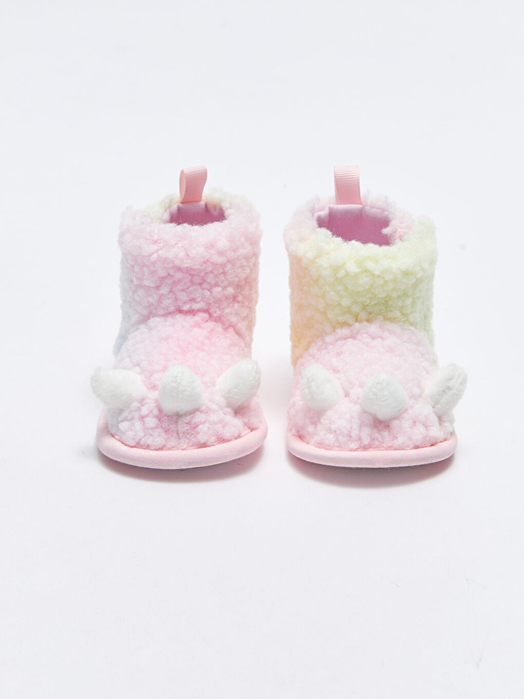 LCW STEPS 3D Applique Detailed Baby Girl Pre-Toddler Home Boots with Elastic Lacing -W23811Z1-SG0