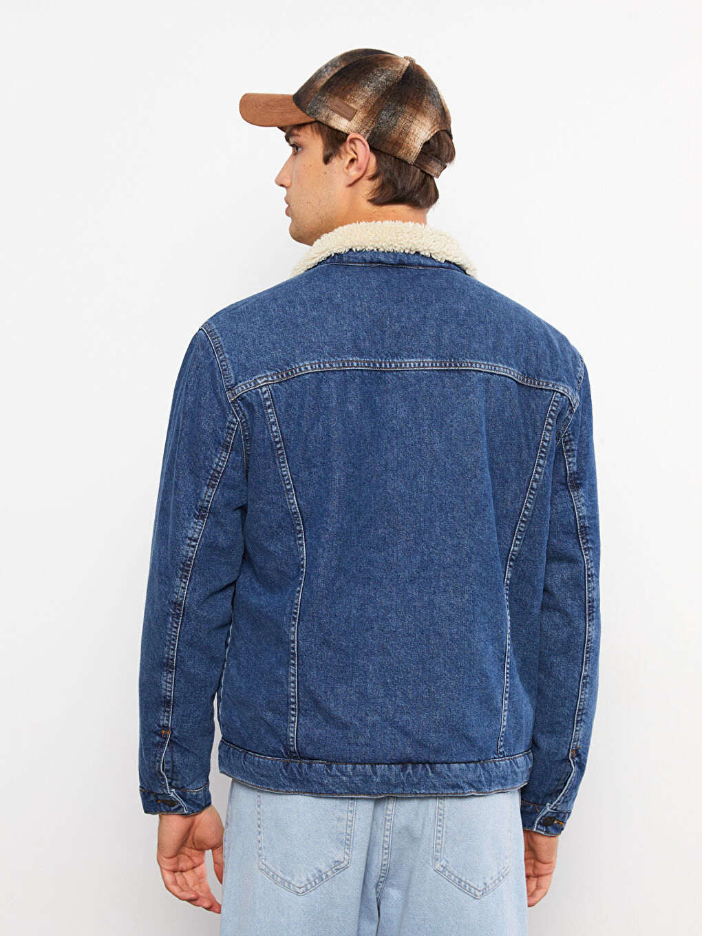 LCW Jeans Regular Fit Denim-Mantel für Herren mit Kragen -W23816Z8-H45