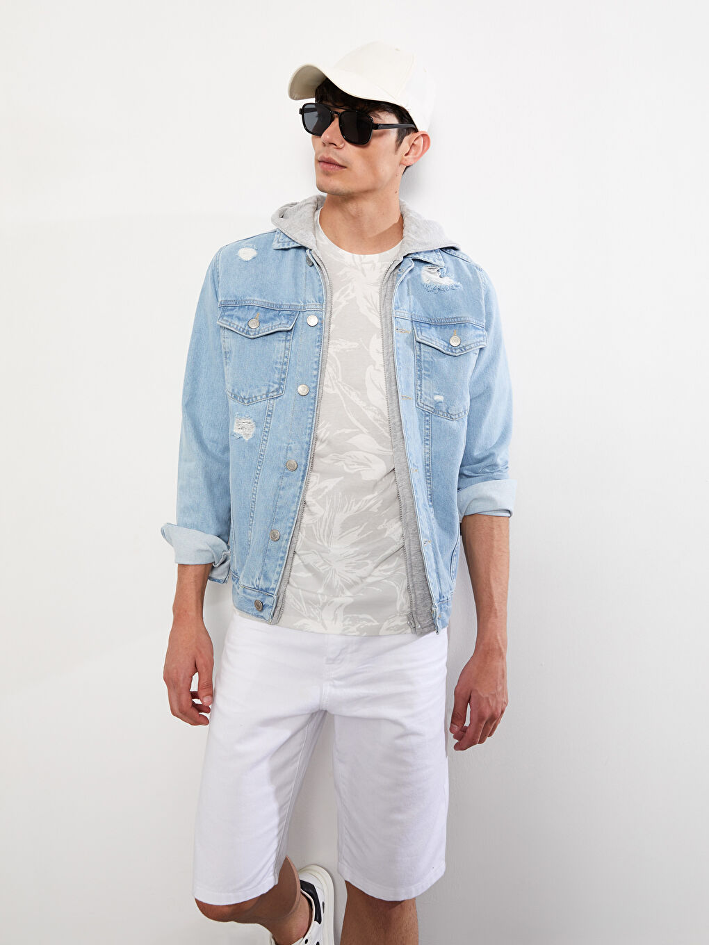 LCW Jeans Regular Fit Hooded Men's Denim Jacket -W23822Z8-311