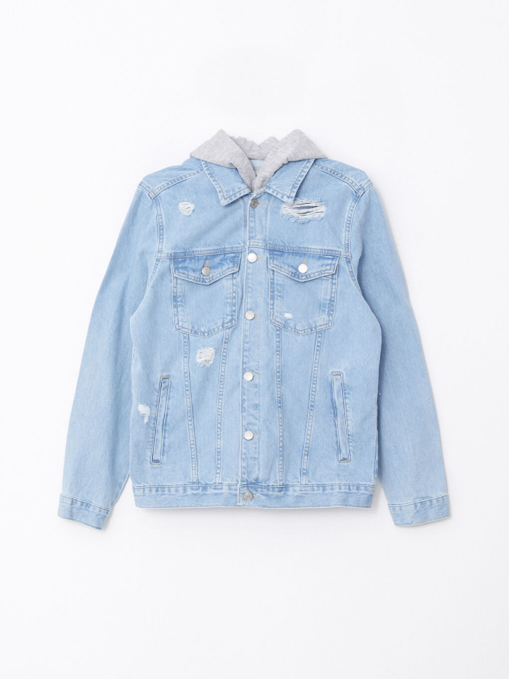 LCW Jeans Regular Fit Hooded Men's Denim Jacket -W23822Z8-311