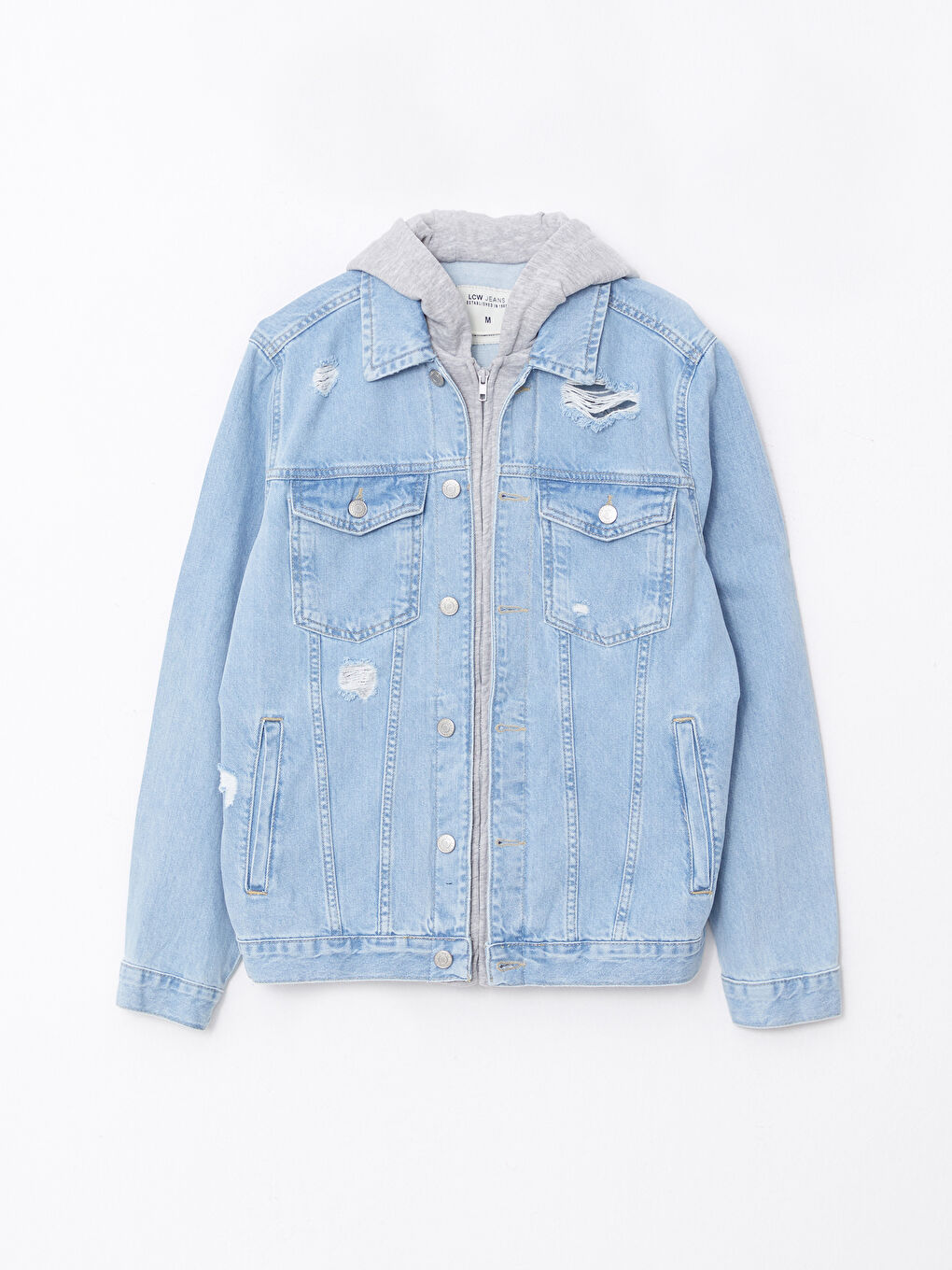 LCW Jeans Regular Fit Hooded Men's Denim Jacket -W23822Z8-311