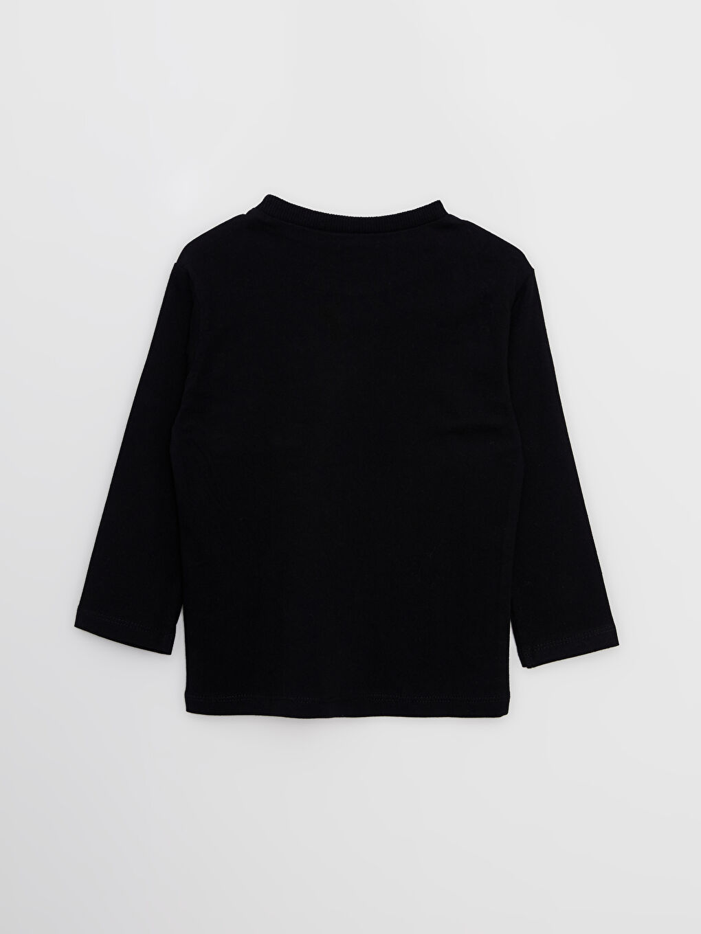 Crew Neck Long Sleeve Basic Baby Boys' T-Shirt-1