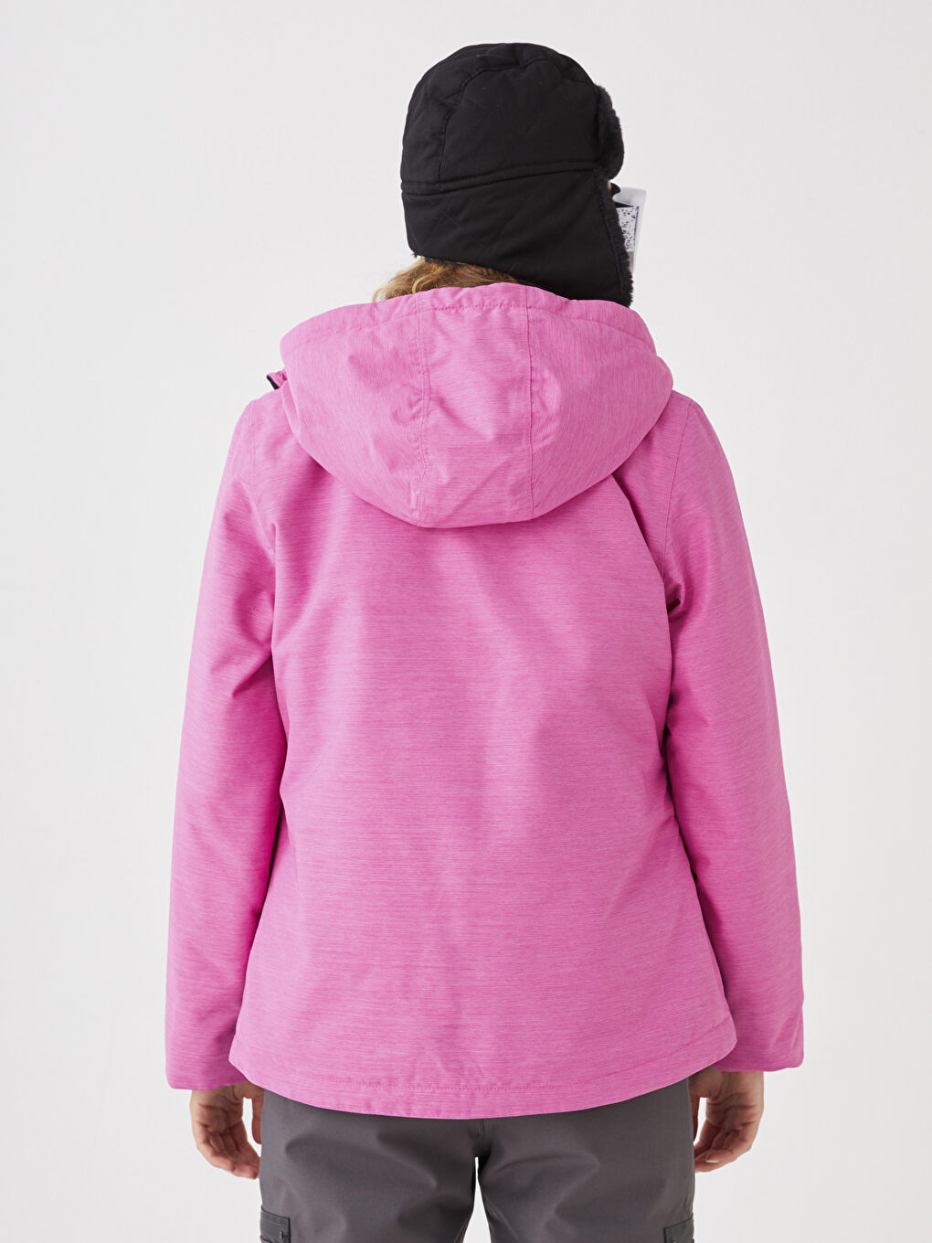 LC Waikiki Hooded Color Block Long Sleeve Women's Ski Jacket -W23841Z8-GWG