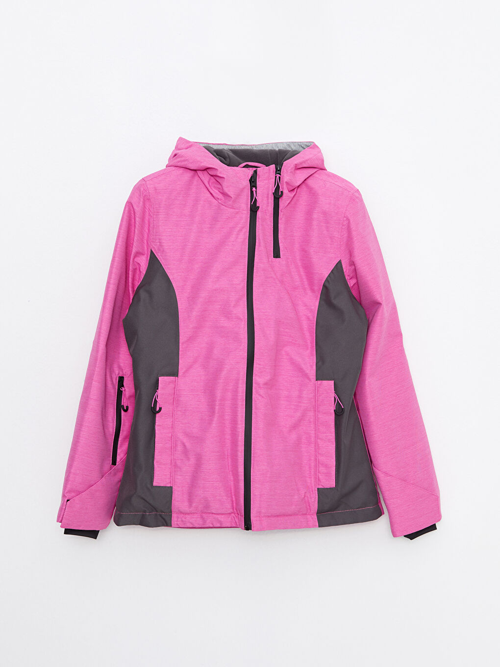 LC Waikiki Hooded Color Block Long Sleeve Women's Ski Jacket -W23841Z8-GWG