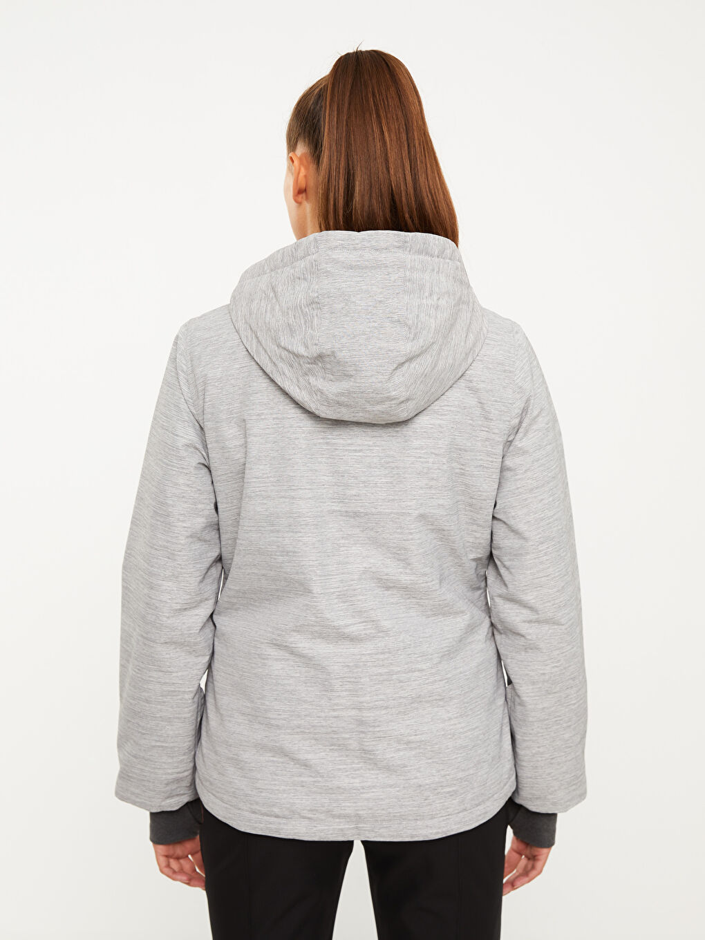 LCW OUTDOOR Hooded Color Block Long Sleeve Women's Ski Jacket -W23841Z8-S8P
