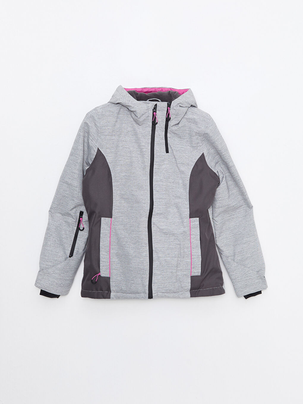 LCW OUTDOOR Hooded Color Block Long Sleeve Women's Ski Jacket -W23841Z8-S8P