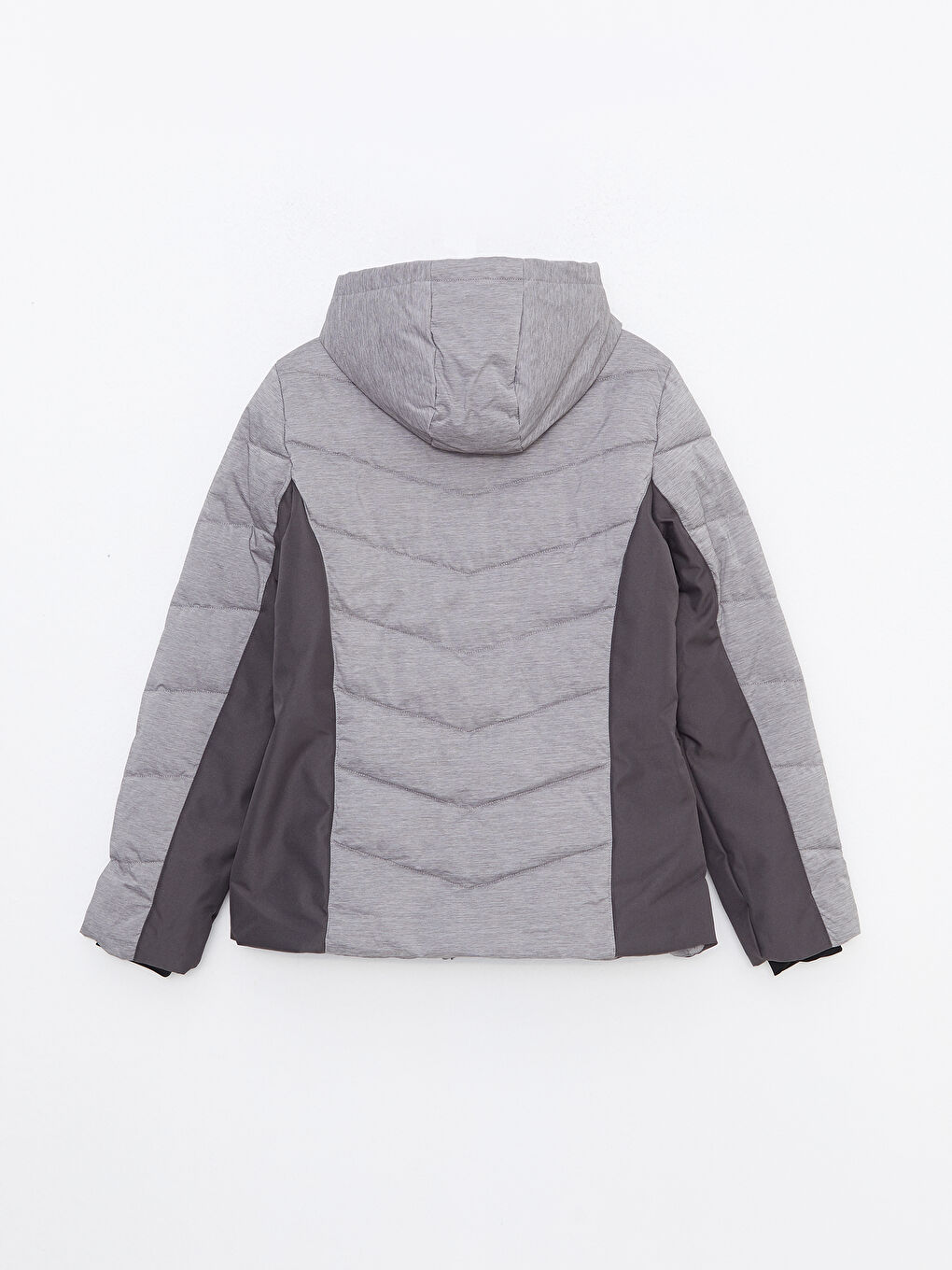 LCW OUTDOOR سترة تزلج نساء بقبّ بلوك ديال الألوان كم طويل -W23843Z8-LAL