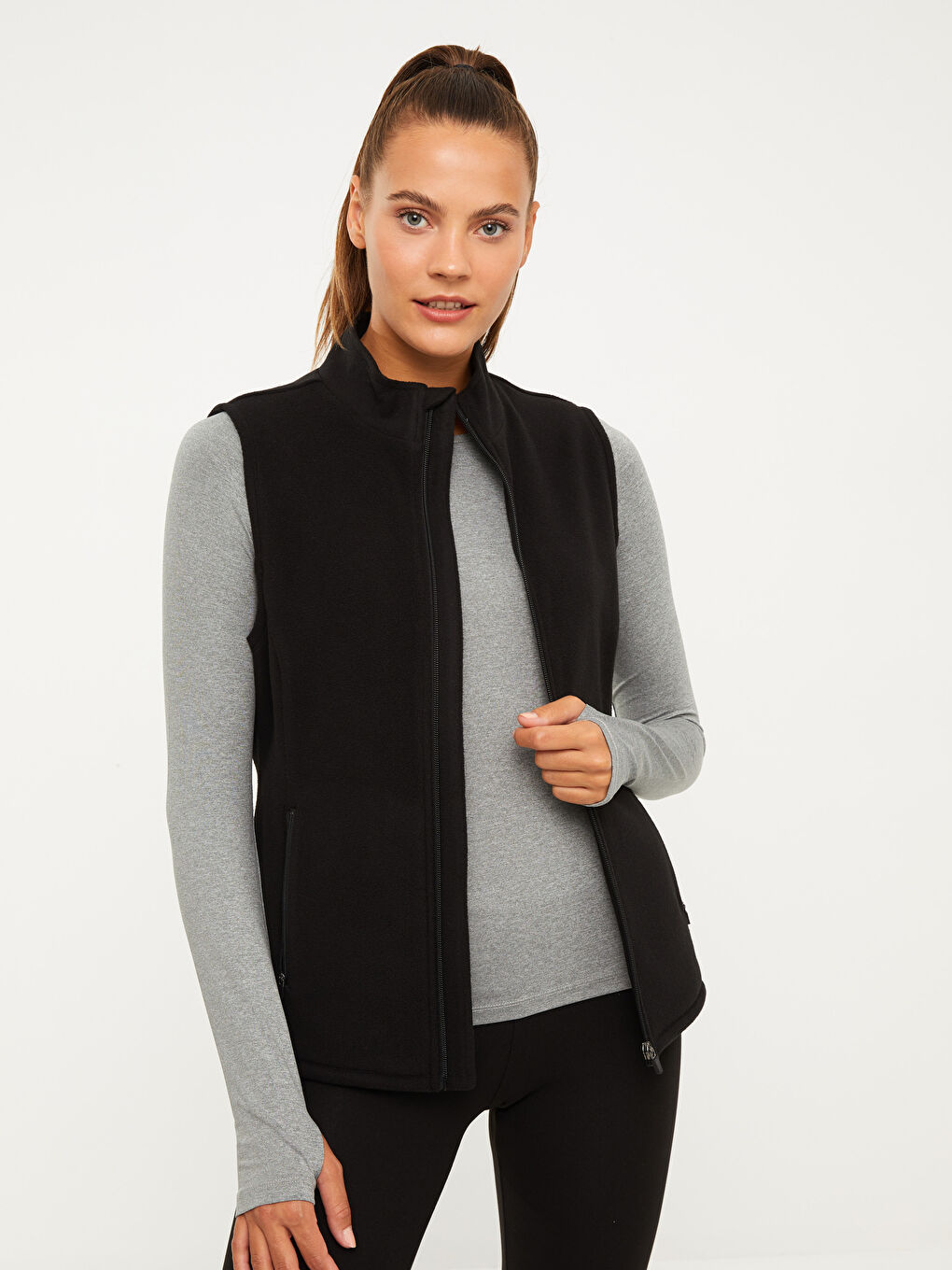 LCW OUTDOOR Women's Straight Collar Outdoor Vest -W23844Z8-CVL