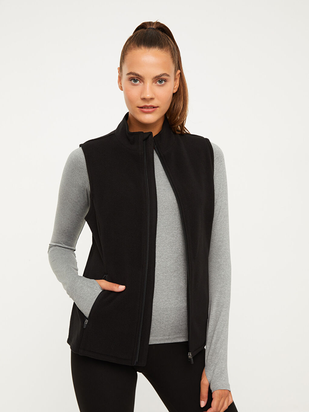 LCW OUTDOOR Women's Straight Collar Outdoor Vest -W23844Z8-CVL