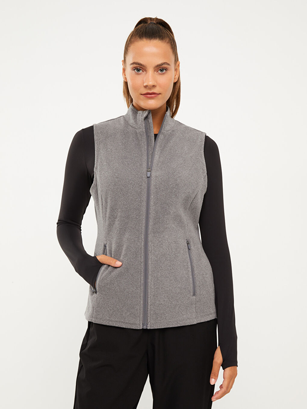 LCW OUTDOOR Жилетка за жени с права яка за открито -W23844Z8-LAL
