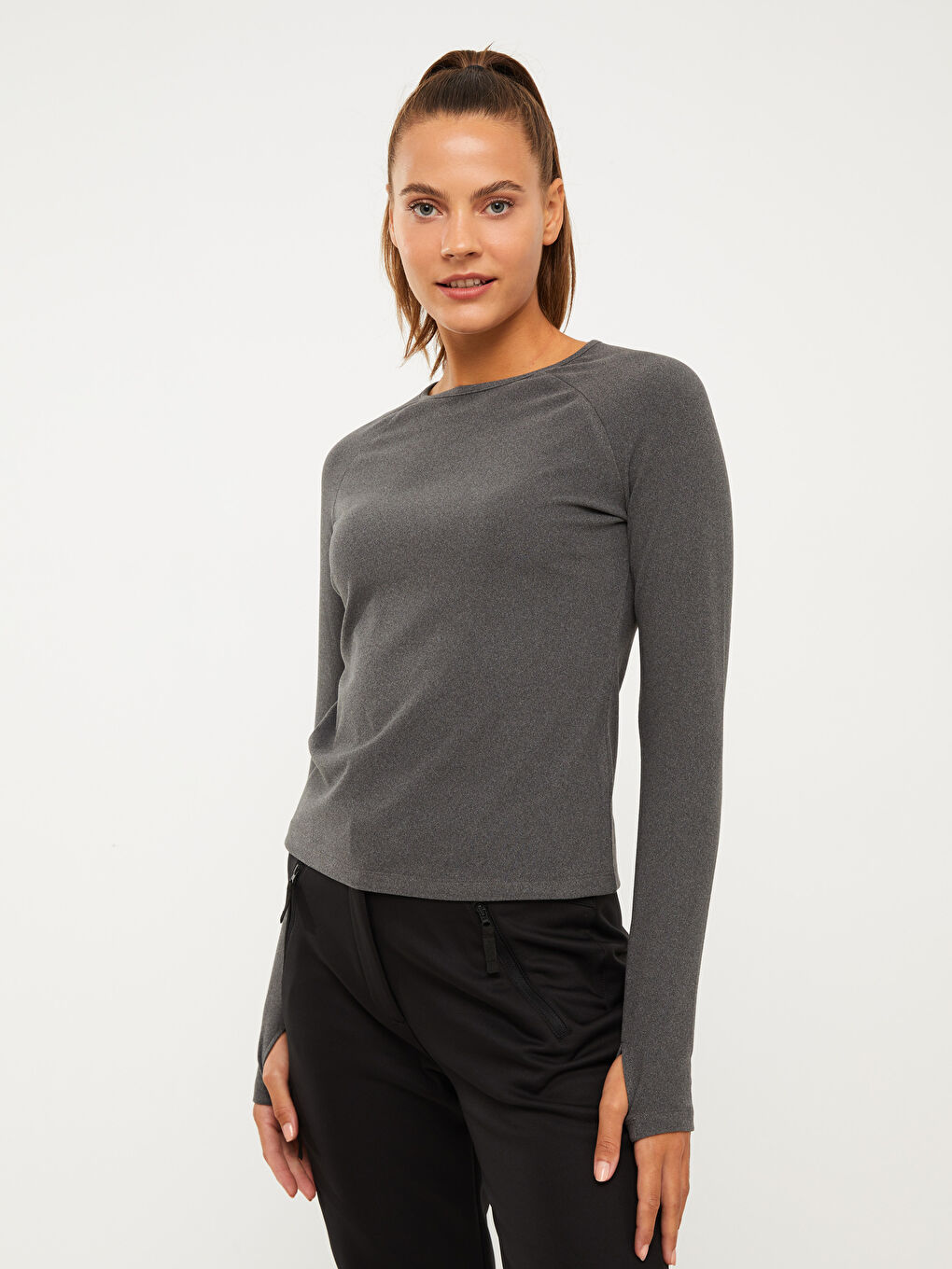 LCW OUTDOOR Crew Neck Women's Bodysuit -W23845Z8-LAL
