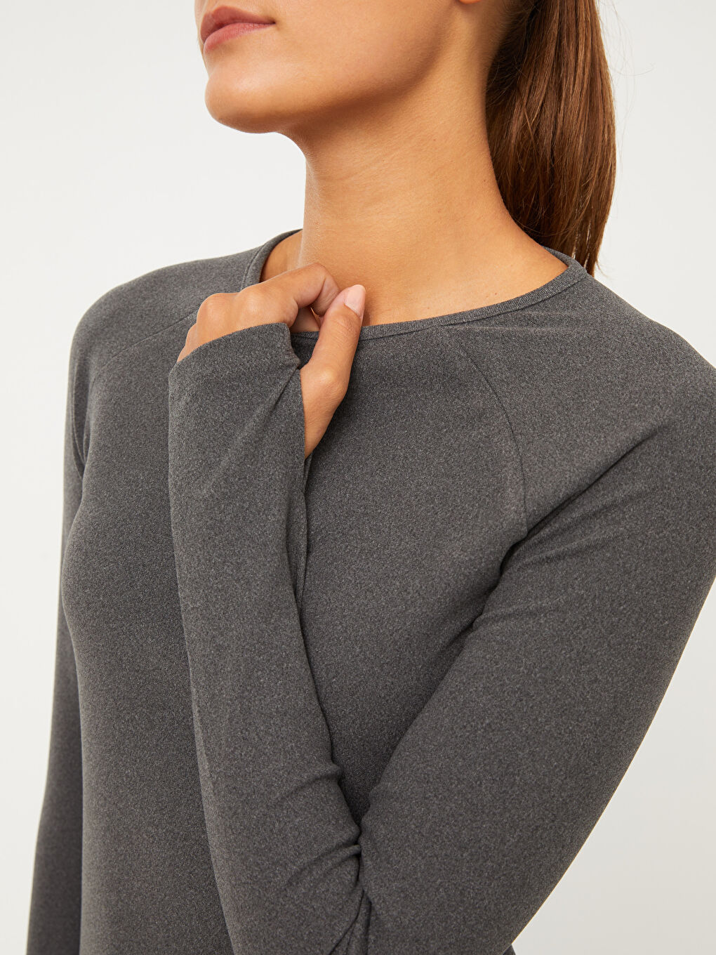 LCW OUTDOOR Crew Neck Women's Bodysuit -W23845Z8-LAL
