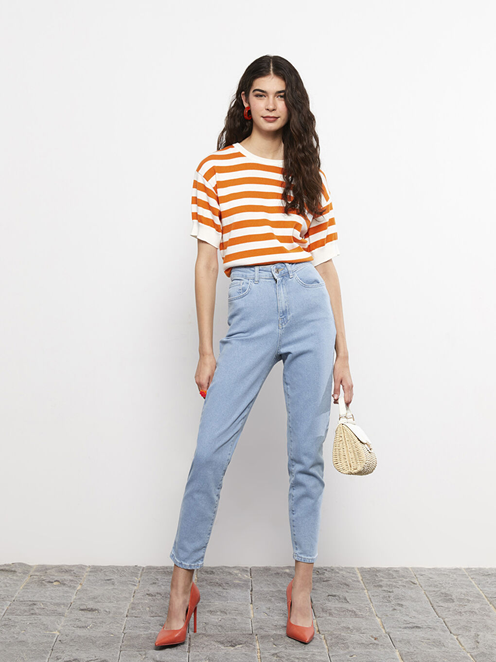 İndigo Kadın Slim Fit Düz Jean Pantolon