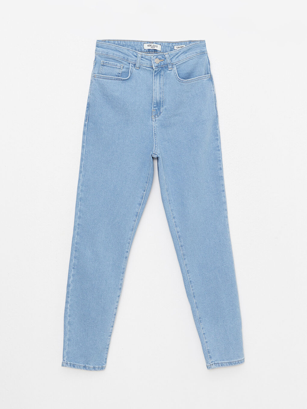 İndigo Kadın Slim Fit Düz Jean Pantolon-5