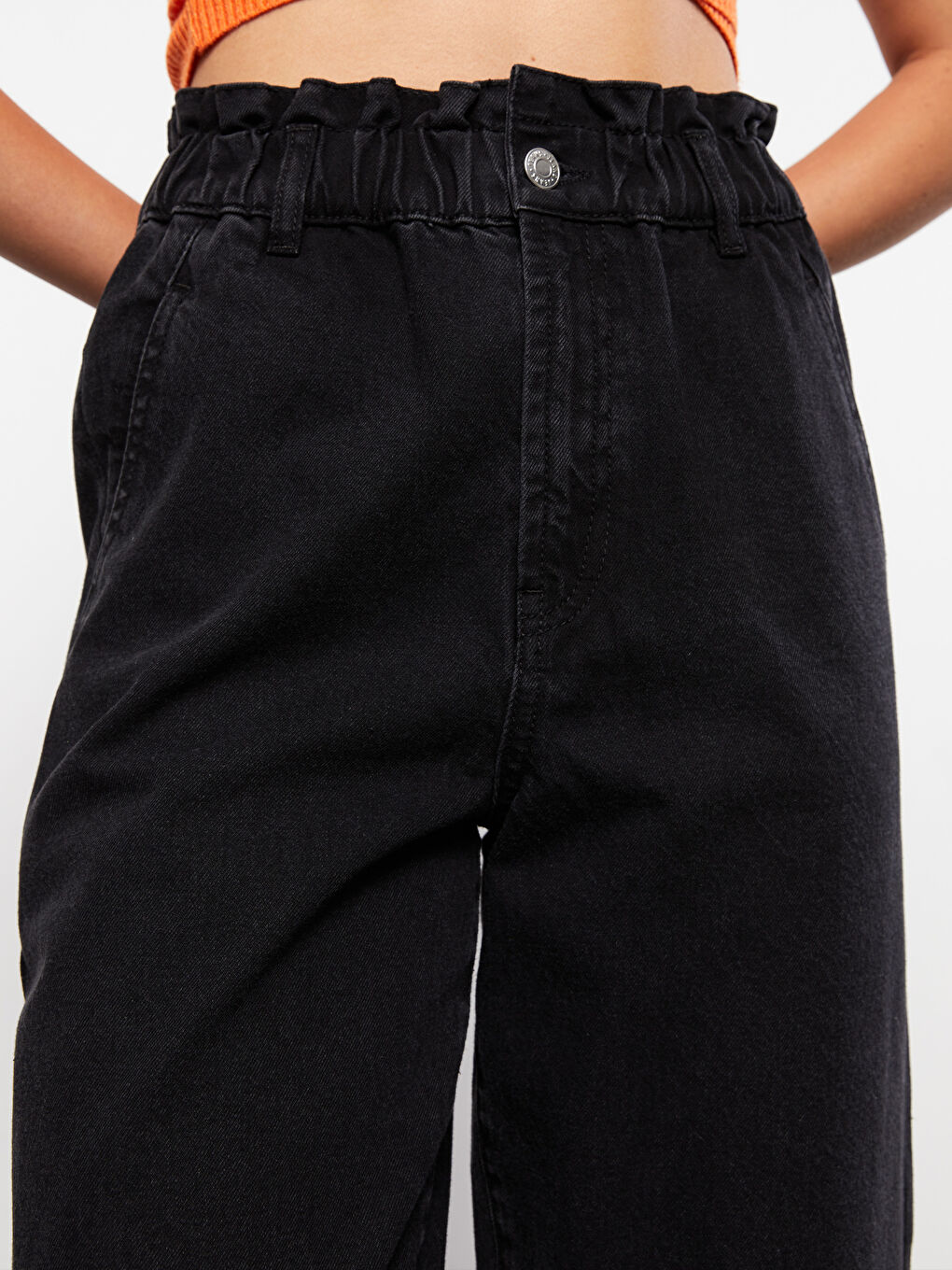 LCW Jeans Damen Jeans mit elastischem Bund und lässigem geradem Schnitt -W23880Z8-327