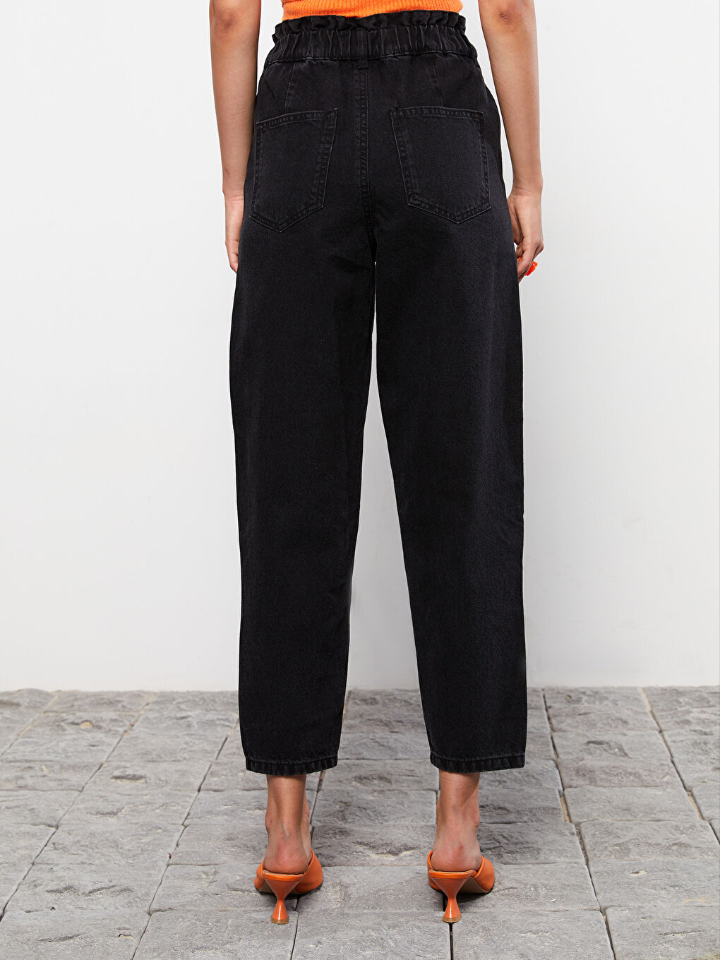 LCW Jeans Damen Jeans mit elastischem Bund und lässigem geradem Schnitt -W23880Z8-327