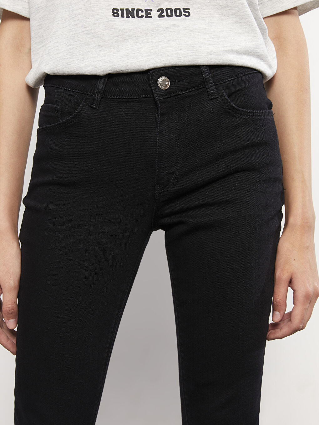 Siyah Mercury Skinny Fit Kadın Rodeo Jean Pantolon-2