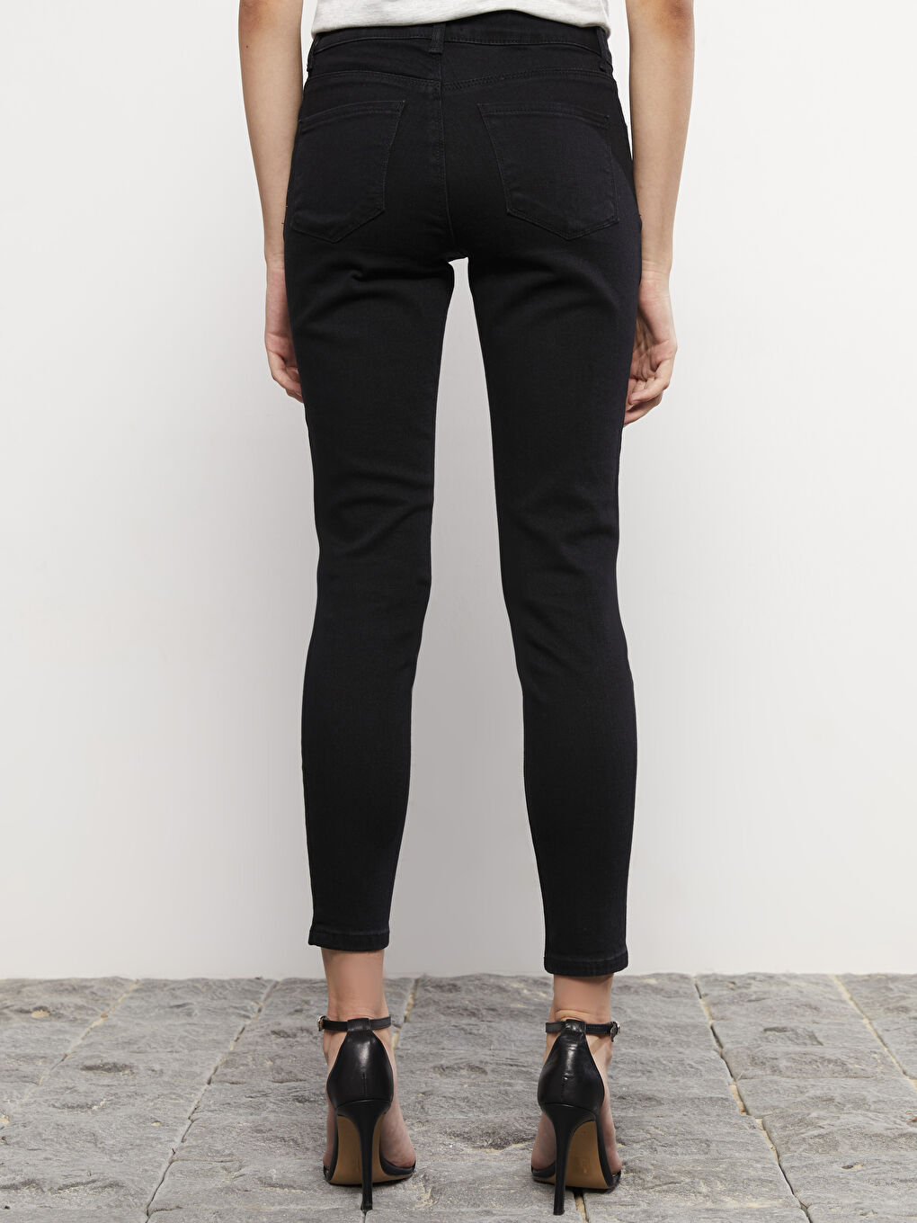 Siyah Mercury Skinny Fit Kadın Rodeo Jean Pantolon-3