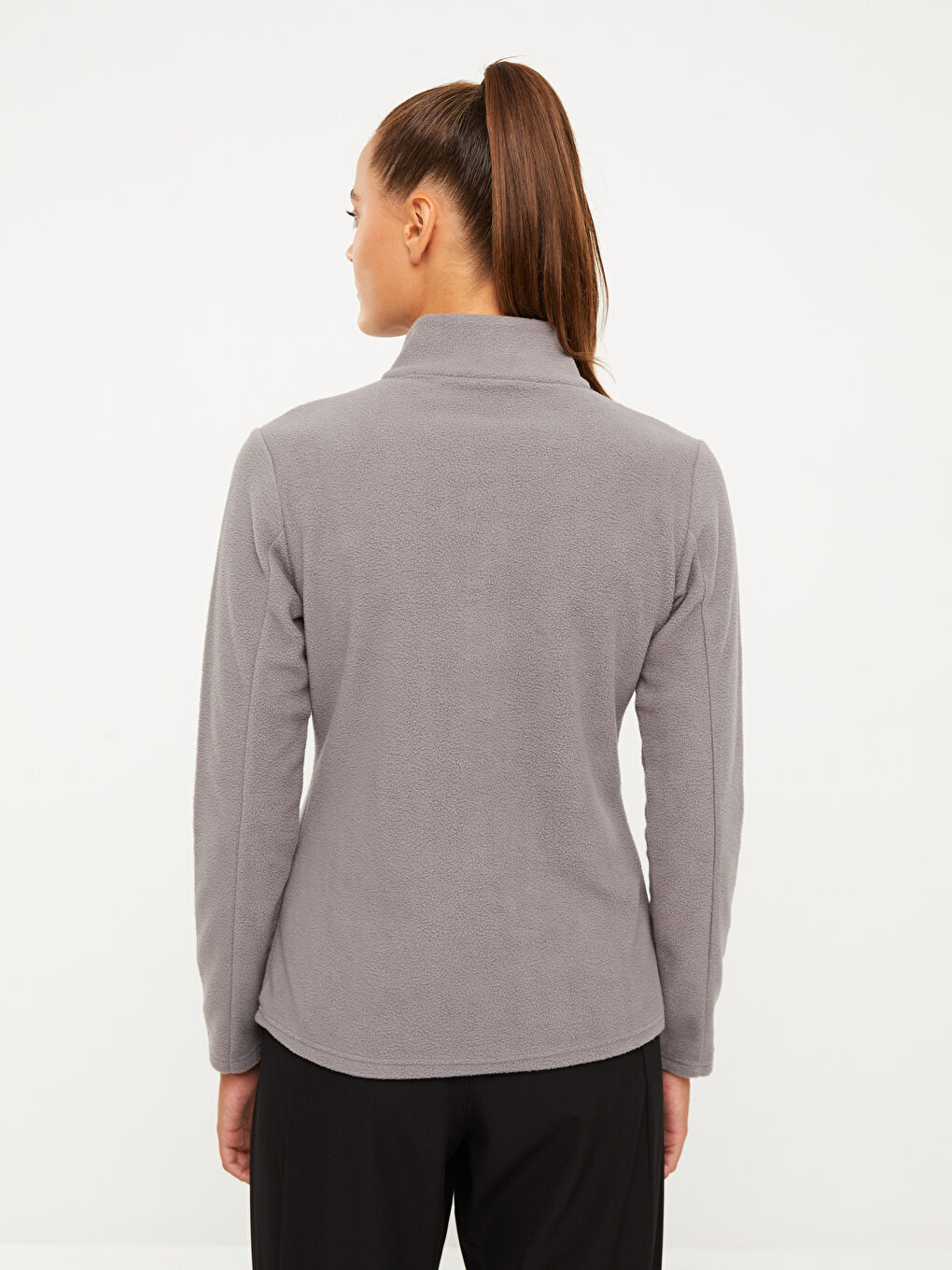 LCW OUTDOOR Dik Yaka Düz Uzun Kollu Kadın Sweatshirt -W23895Z8-UXA