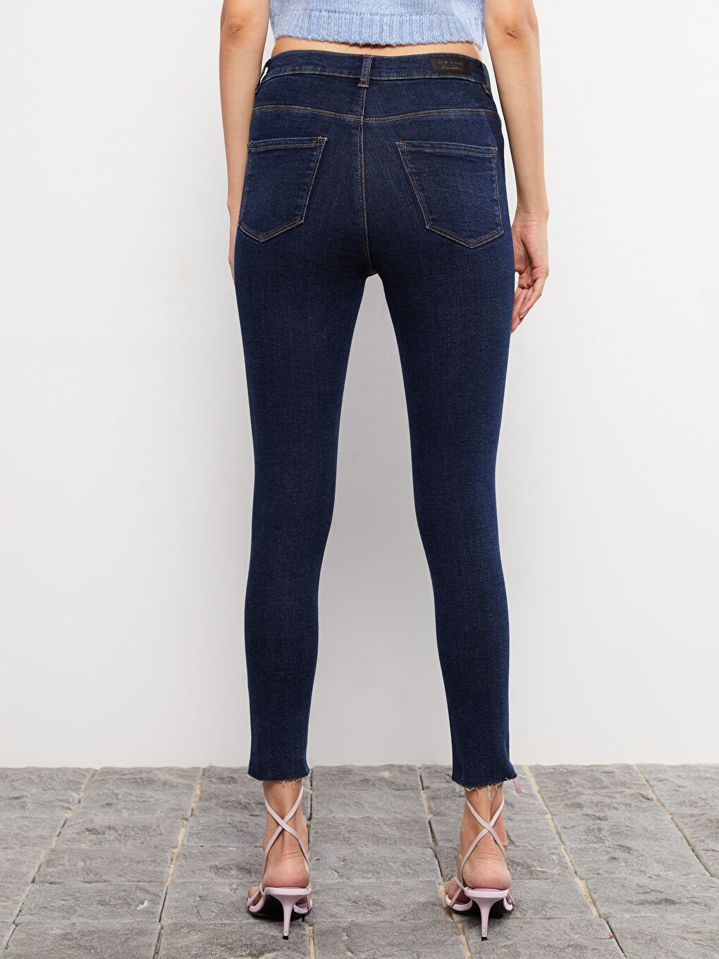 LCW Jeans Дънки с висока талия Юпитер супер скини фит за жени -W23903Z8-309