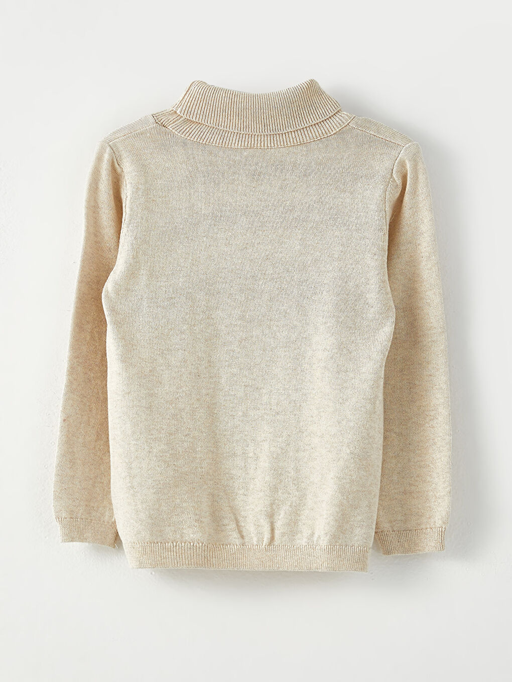 Базовий светр з водолазкою та довгим рукавом для хлопчика з трикотажу-1