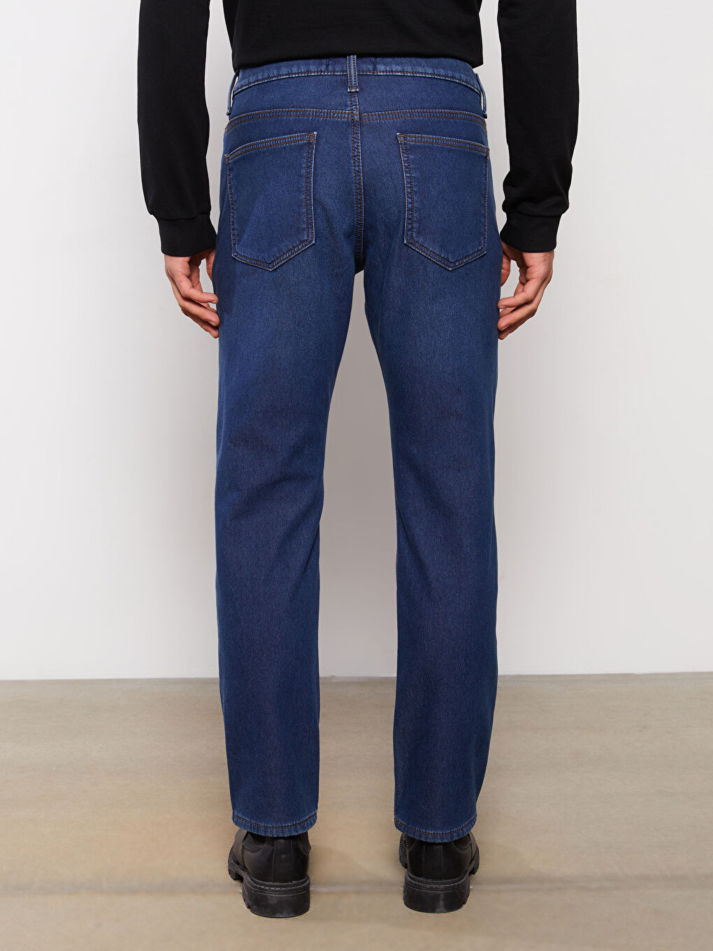 LCW Jeans Indigo 779 Regular Fit İçi Polarlı Kışlık Erkek Jean Pantolon - 5