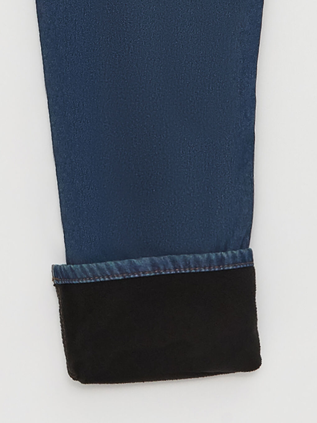 Yeşil 779 Regular Fit İçi Polarlı Kışlık Erkek Jean Pantolon-8