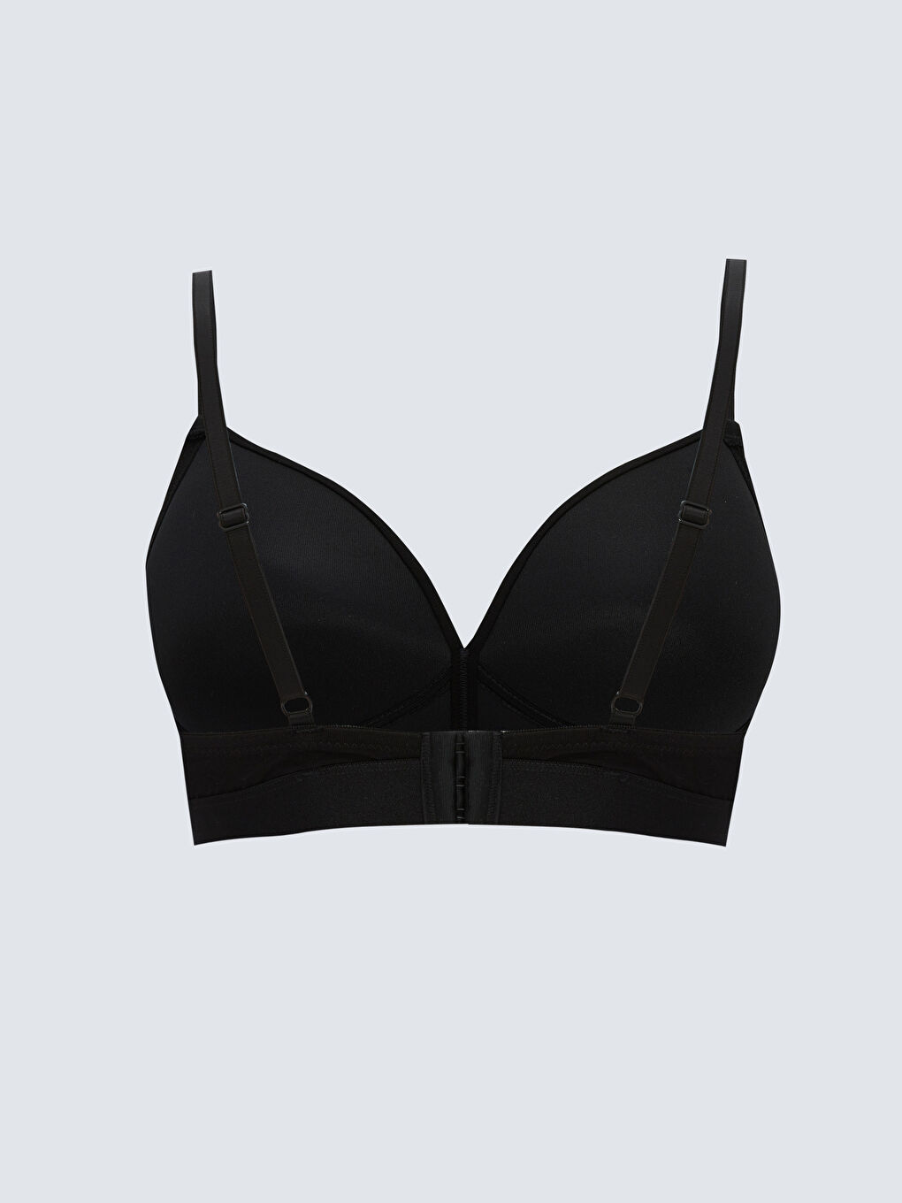 Siyah Balensiz Dolgusuz Düz Sütyen-1